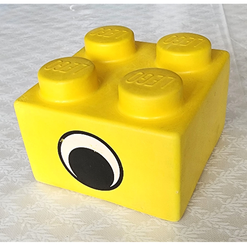 Lego Brick Soft 2 x 2 with Eye Print