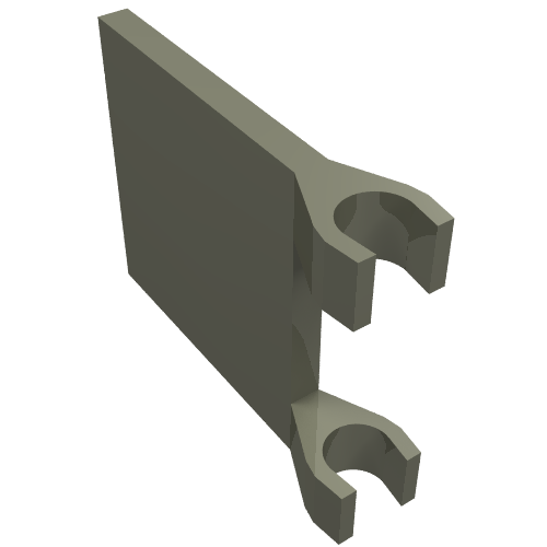 Lego Flag 2 x 2 Square [Thin Clips] / Dark Gray