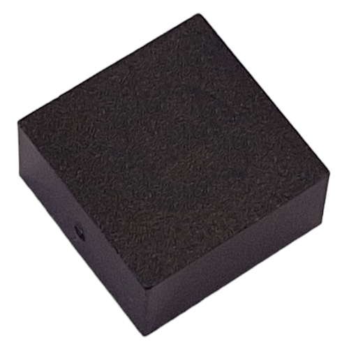 Lego Modulex Tile 2 x 2 with White '6' print, without Internal Supports / Modulex Black