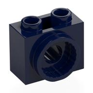 Lego Brick Special 1 x 2 x 1 1/3 with Rotation Joint Socket / Dark Blue