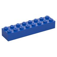 Lego Brick 2 x 8 / Blue