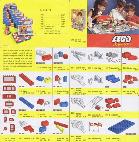 Lego 1962 UK - Early Issue