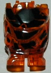 Lego Body Rock Monster with Black Pattern / Trans-Orange
