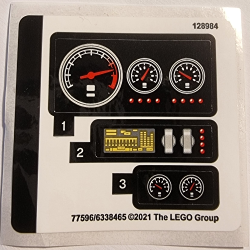 Lego Sticker Sheet for Set 42127-1