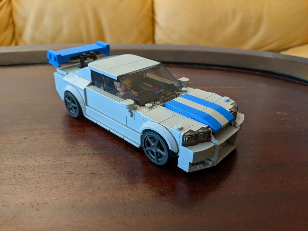 Lego 76917 R34 hood mod Nissan Skyline GT-R