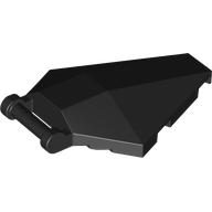 Lego Windscreen 6 x 4 x 1 Hexagonal with Handle / Black