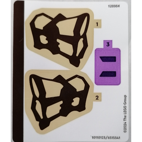 Lego Sticker Sheet for Set 77071-1