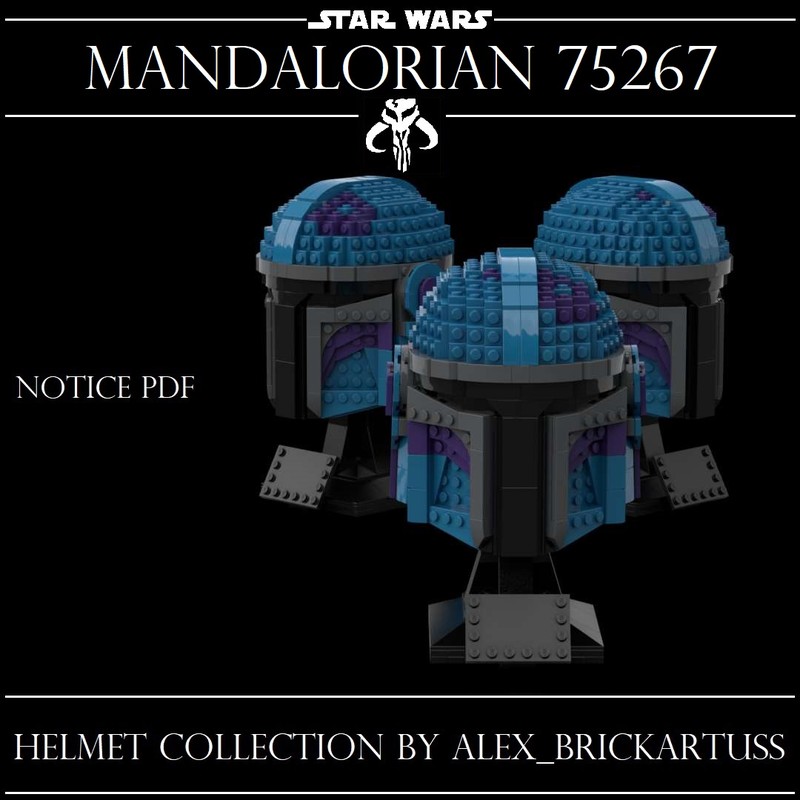 Lego Helmet Mandalorian 75267
