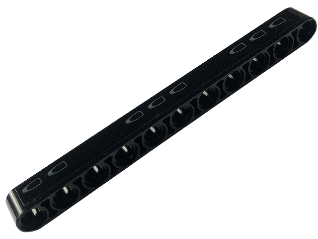 Lego Technic, Liftarm Thick 1 x 11 with Dark Bluish Gray Tread Plate with 8 Holes Pattern Model Right Side (Sticker) - Set 42126