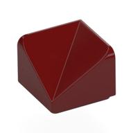 Lego Brick Sloped 30° 1 x 1 x 2/3 Double Concave / Dark Red