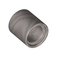 Lego Technic Pin Connector Round 1L [Beam] / Flat Silver