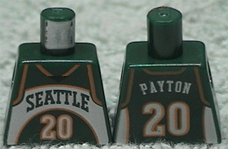 Lego Torso NBA Seattle SuperSonics #20 Pattern / Dark Green