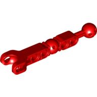 Lego Large Figure Skeletal, Limb with Ball Joint on Axle and Ball Socket and Four Holes / Red