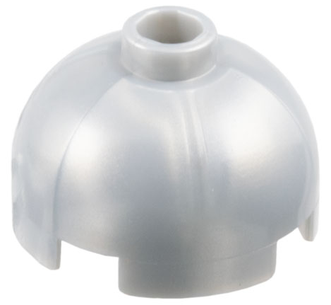 Lego Brick, Round 2 x 2 Dome Top / Pearl Light Gray