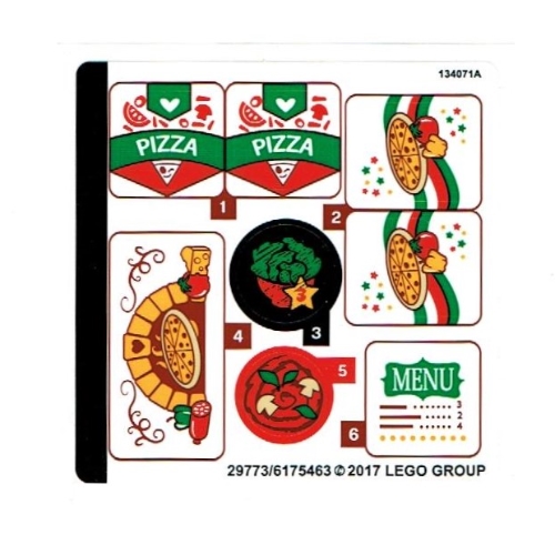 Lego Sticker Sheet for Set 41311-1 / [No Color/Any Color]