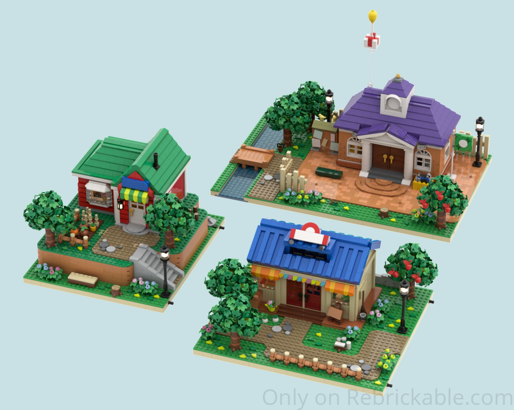 Lego Animal Crossing Moc Collection - Part I [4 in 1]