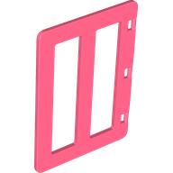 Lego Duplo Door with Two Long Window Panes / Coral