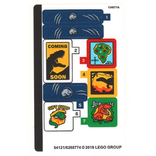 Lego Sticker Sheet for Set 75934-1