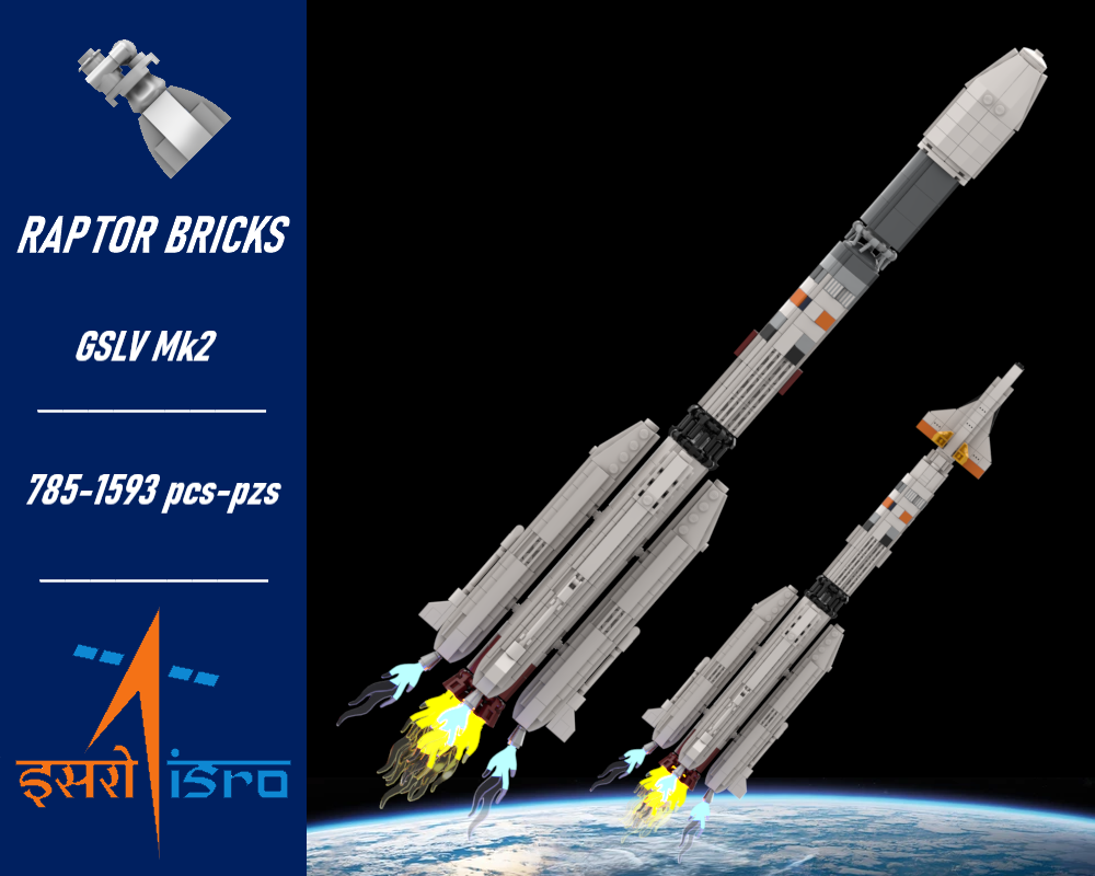 Lego 1:110 Scale GSLV Mark 2