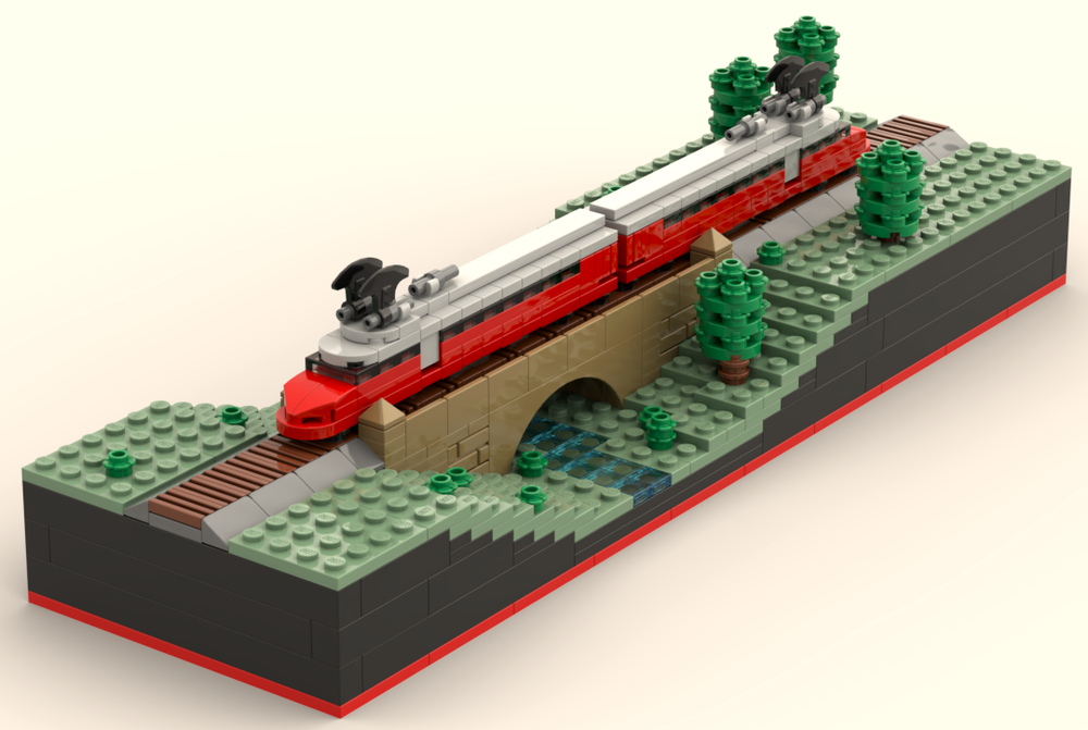 Lego Churchill-Pfeil SBB in 2-wide