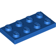 Lego Plate 2 x 4 / Blue