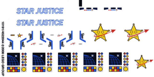 Lego Sticker Sheet for Set 10191-1