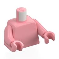 Lego Torso, Warm Pink Arms and Hands [Plain] / Warm Pink