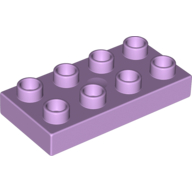 Lego Duplo Plate 2 x 4 / Lavender