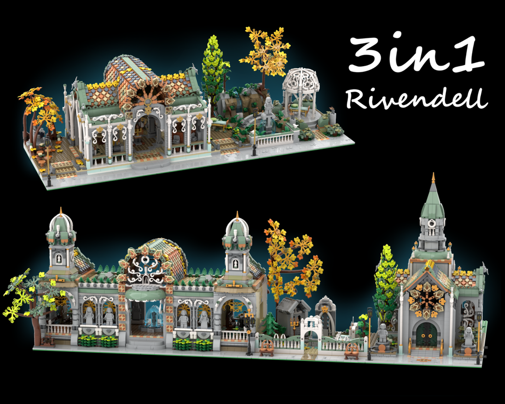 Lego 3in1 10316 Rivendell Modifications