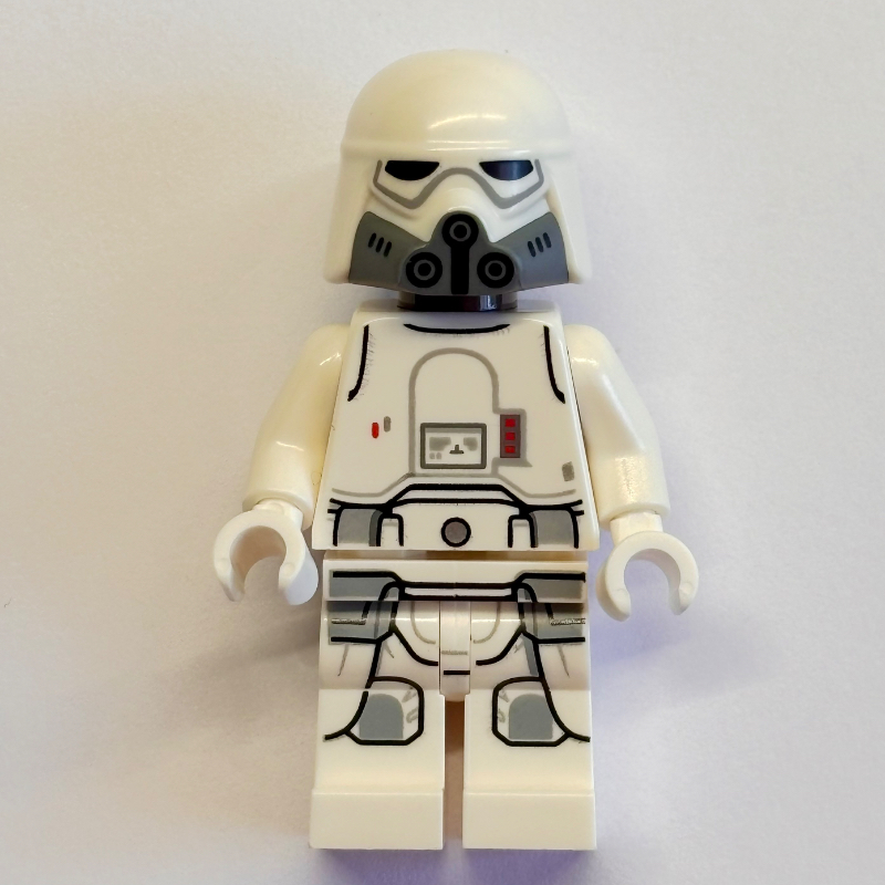 Lego Imperial Remnant Snowtrooper, Umber Brown Head