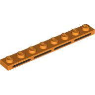 Lego Plate 1 x 8 with 4 Black Stripes print