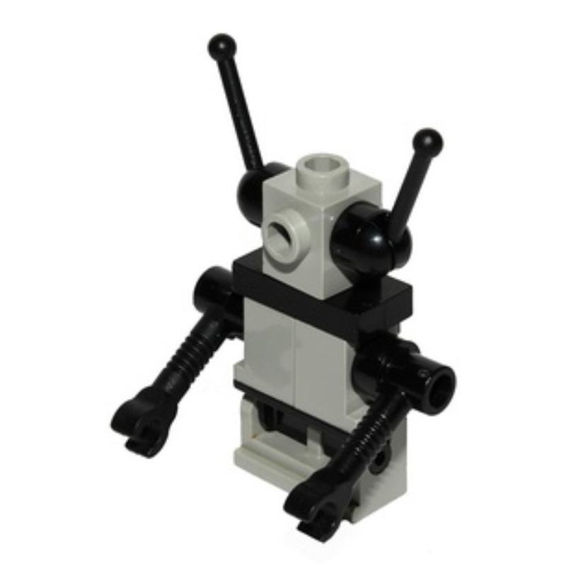 Lego Classic Space Droid - Black and Grey, Hinge Base