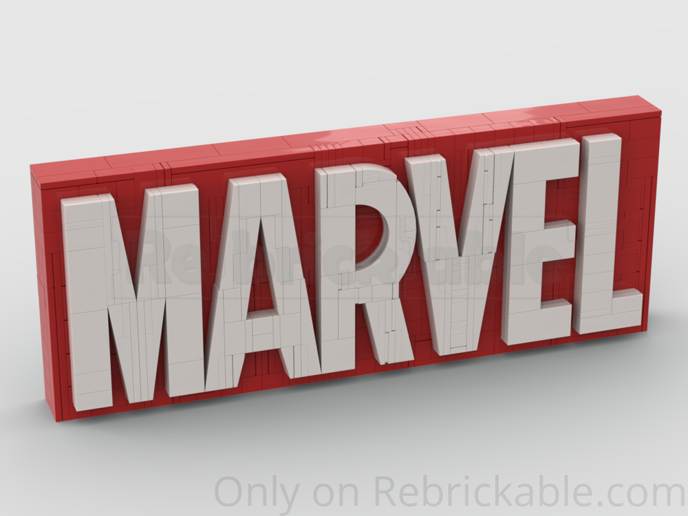 Lego 76313 Marvel Logo - IMPROVED (ultraslim)