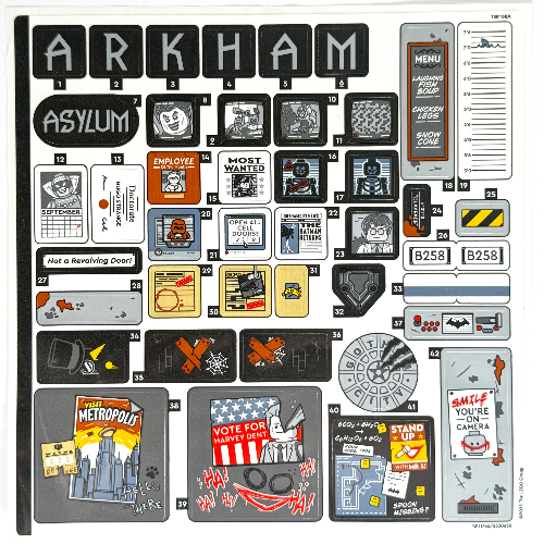 Lego Sticker Sheet 1 for Set 76300-1