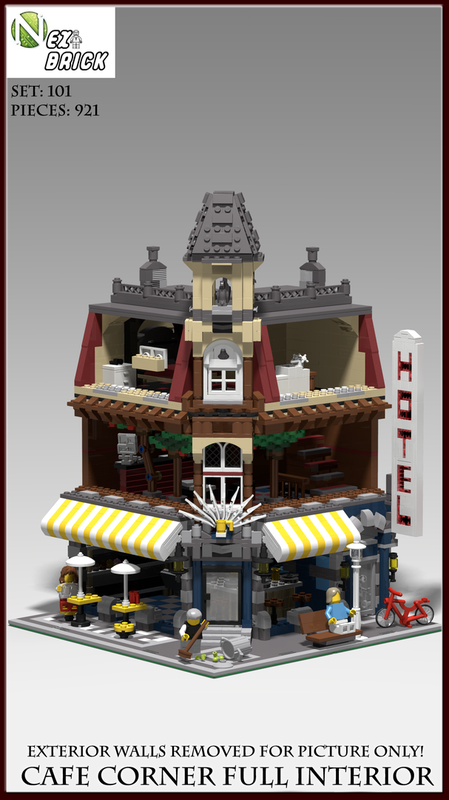 Lego Cafe Corner Interior