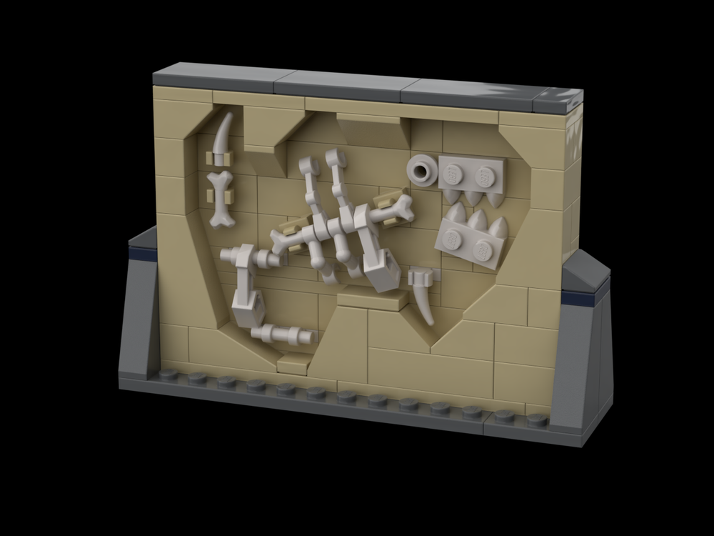Lego Fossil Wall Display