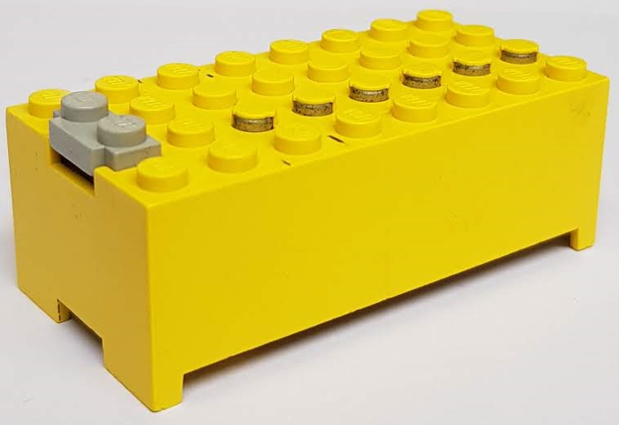 Lego Electric 9V Battery Box Small without Battery Cover / Yellow