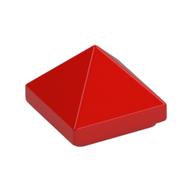 Lego Brick Sloped 45° 1 x 1 x 2/3 Quadruple Convex [Pyramid] / Red