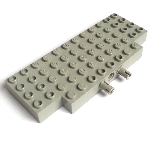 Lego Brick Special 5 x 12 with Two 1 x 2 Cutouts, 1 Hole and 2 Fixed Rotatable Friction Pins on Side