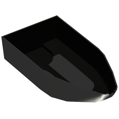 Lego Boat Hull 8 x 16 x 3 / Black