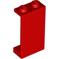 Lego Panel 1 x 2 x 3 - Solid Studs / Red