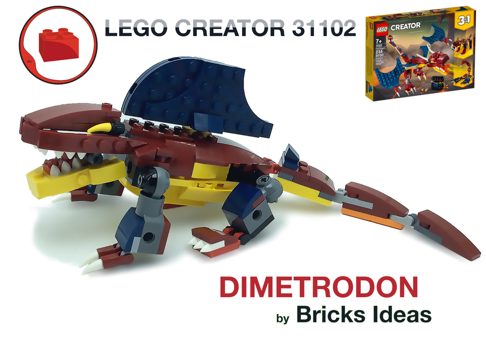 Lego Dimetrodon - Lego Creator 31102 set