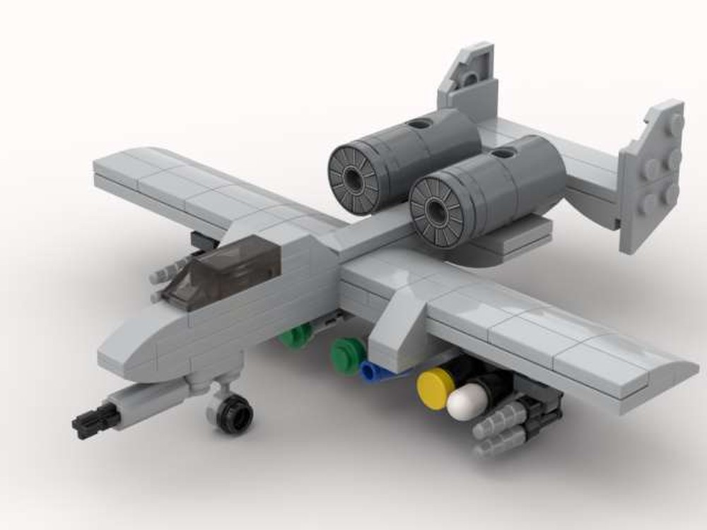 Lego A-10 Thunderbolt ("Warthog") mini v2 [Remastered]