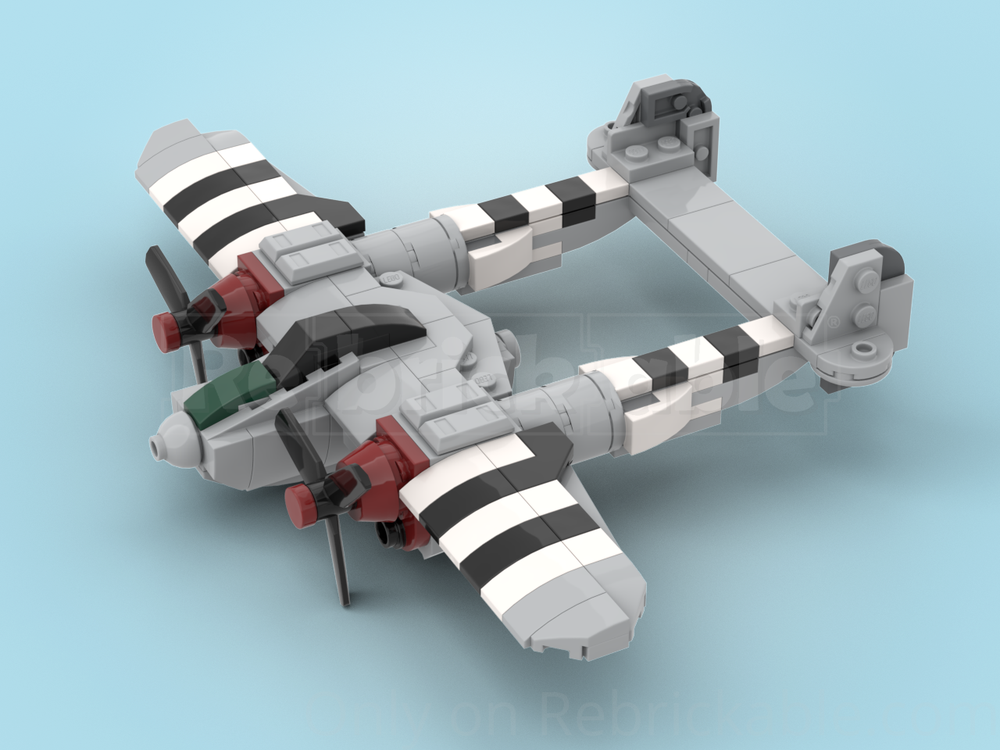 Lego P-38 Lightning (1/72 scale)