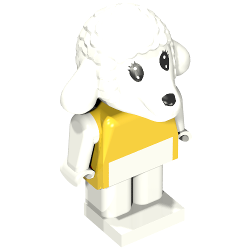 Lego Fabuland Figure, Lucy Lamb / Yellow
