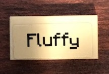 Lego Tile 1 x 2 with 'Fluffy' Pattern (Sticker) - Set 21144 / Tan
