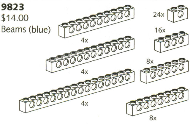 Lego Beams (Blue)