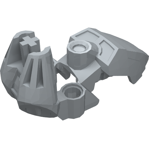 Lego Large Figure Foot, Type 1 / Pearl Light Gray