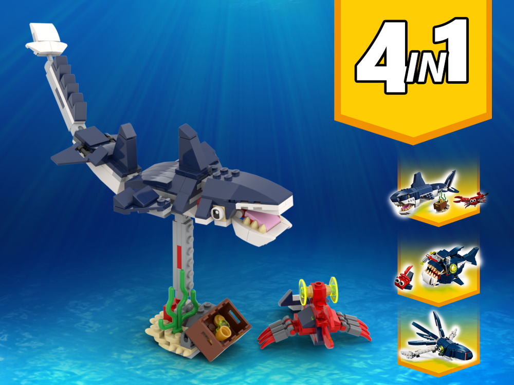 Lego 31088 Sea Monster Alternative Build