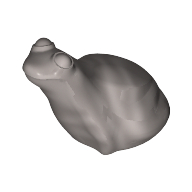 Lego Animal, Frog / Flat Silver